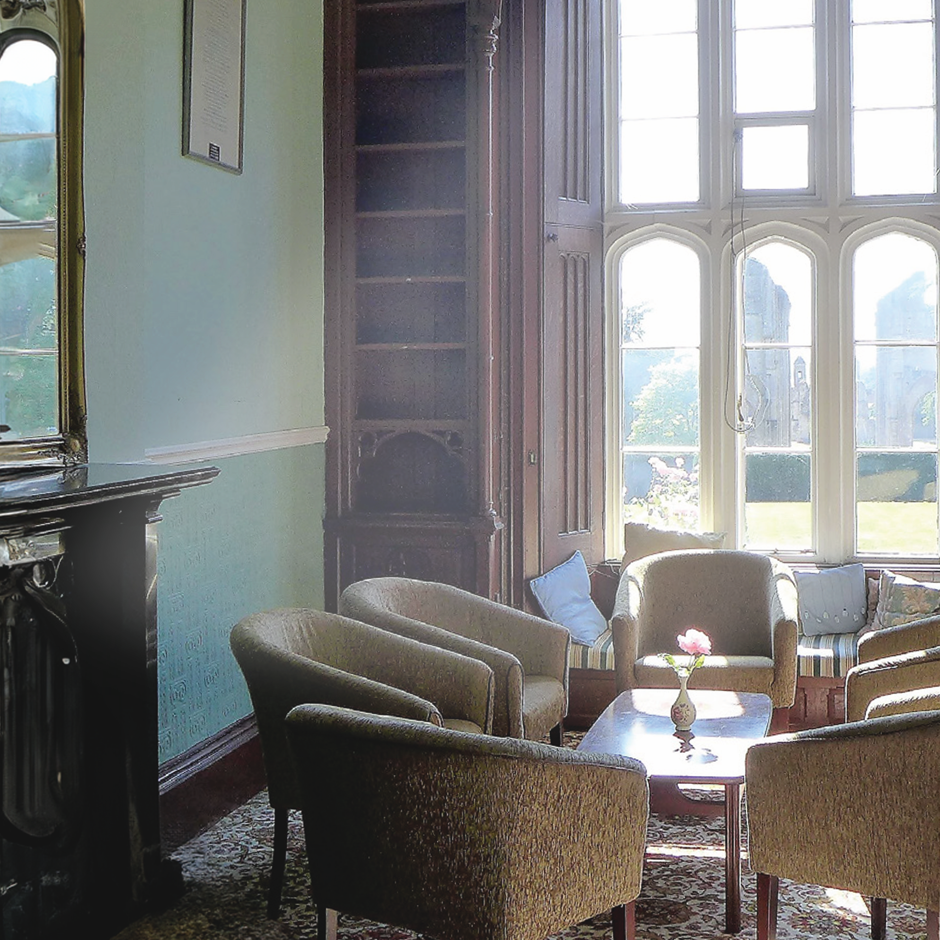 Full Library room view at Abbey House